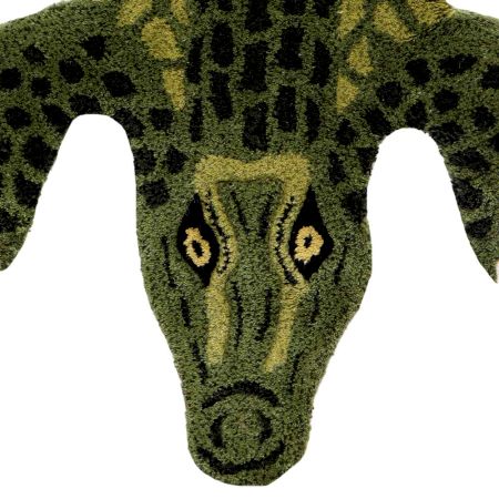 Alligator Rug Hand Tufted Wool Rug